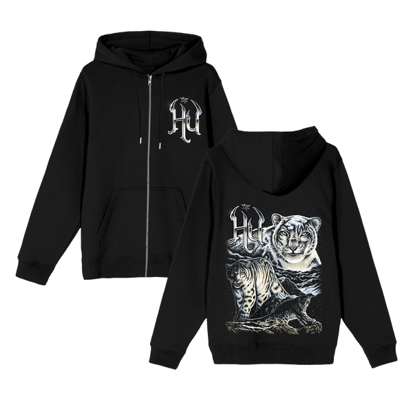 The Hu Official Merchandise - Snow Leopard Zip Hoodie – The Hu Store The Hu Official Merchandise - Snow Leopard Zip Hoodie – The Hu Store
