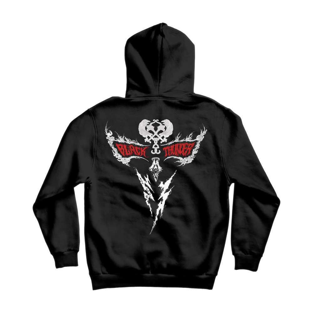 Black Thunder Zip Hoodie