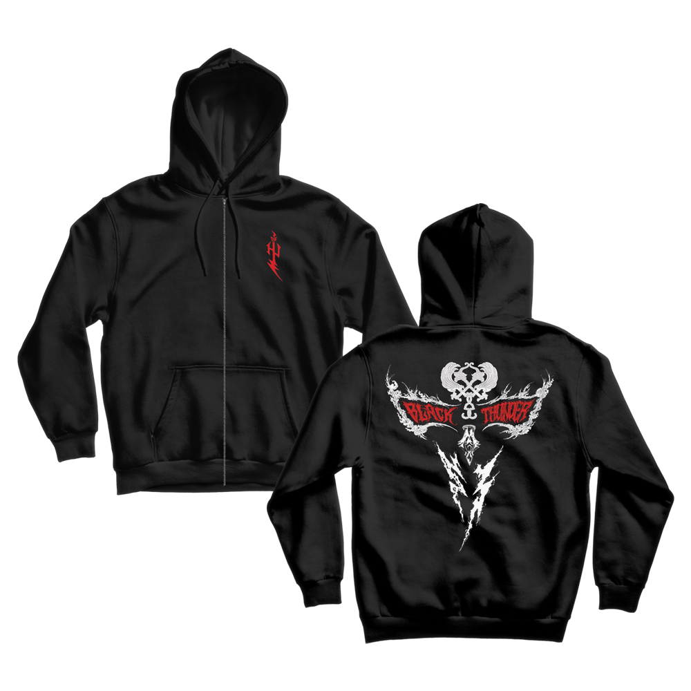 Black Thunder Zip Hoodie